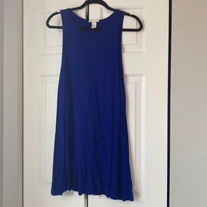 H&M royal blue sleeveless basic dress. Size medium.